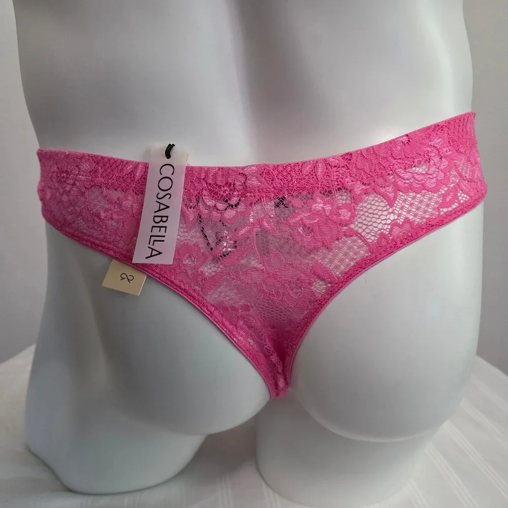 Cosabella Men's Luxury Italian Floral Lace G-String Designer Premium Underwear S